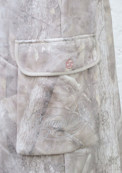 COMMAND OVERSIZED CARGO SWEATSHORTS WASHED TREE CAMO