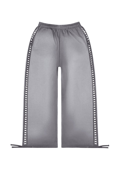 RUMOUR STUDDED OVERSIZED SWEATPANTS GRADIENT GREY