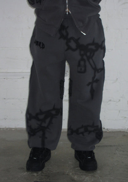 CHAINS SWEATPANTS CAST IRON