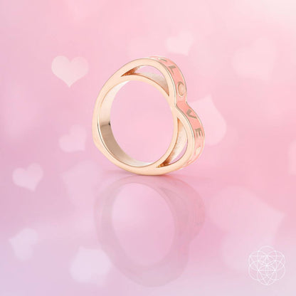 I Love My Life - Heart Awakening Pink Opal Ring