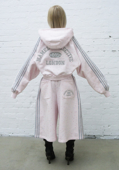 MALFUNCTION SPORTY OVERSIZED SWEATSHORTS BABY PINK