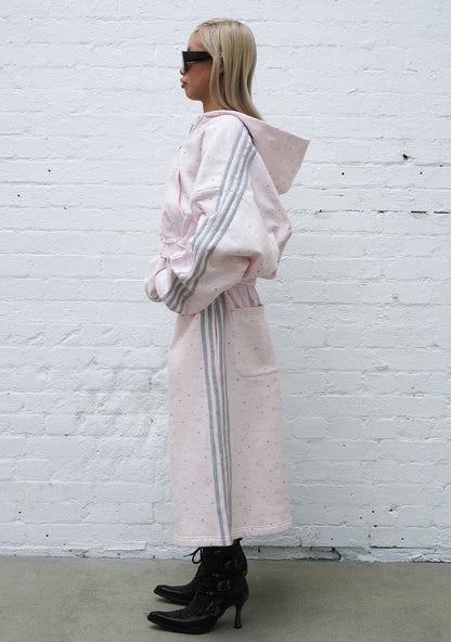 MALFUNCTION SPORTY OVERSIZED SWEATSHORTS BABY PINK